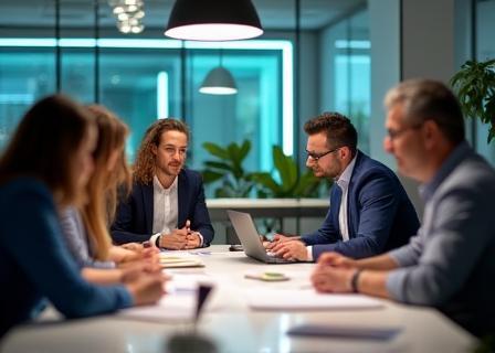 Team Telecomatica Solutions in riunione presso l’ufficio di Milano